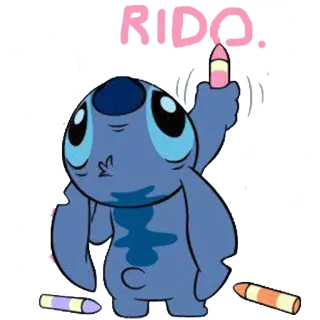 😐 Stitch NIDO cartoon, alien, disney, Lilo & Stitch telegram sticker