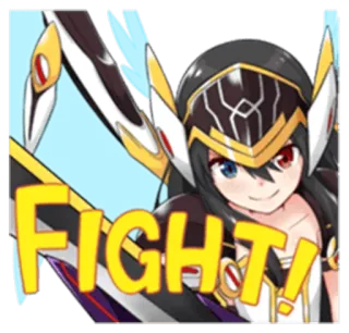 😎 FIGHT! anime, fight, cartoon, battle, action telegram sticker