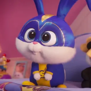 🐰 Snowball The Secret Life of Pets coniglio, coniglietto, animale, carino, cartone animato, animale domestico, eroe whatsapp sticker