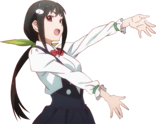 🙌 anime, girl, dancing telegram sticker