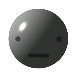 🤩 Gesicht, Ausdruck, Emoji, Minimalistisch, Grau, Einfach telegram sticker