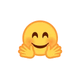 🤗 hug, emoji, friendly, affection, support, care telegram sticker