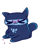Skull Cat whatsapp stickers