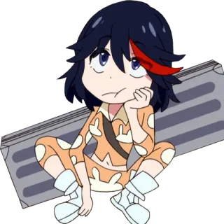 😞 Ryuko Matoi Kill la Kill Anime, Chibi, Kill la Kill, Ryuko, Matoi whatsapp sticker