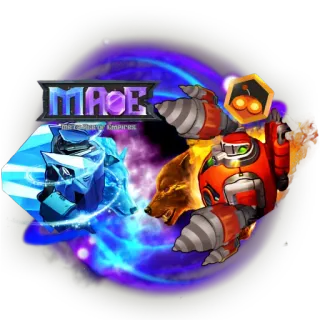 👊 MACE Mazza, Lupo, Robot, Battaglia, Combattimento, Gioco telegram sticker