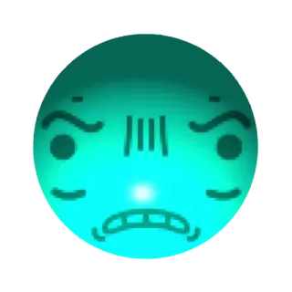🤩 wütend, emoji, gesicht, sauer, ausdruck telegram sticker