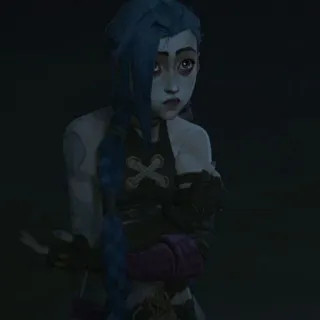 🕳 Jinx Arcane Arcane, Jinx, League of Legends, Animazione, Personaggio telegram sticker