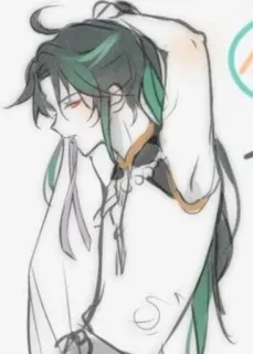 🌟 Xiao Genshin Impact Anime, Xiao, Genshin Impact, Video game, Personagem telegram sticker