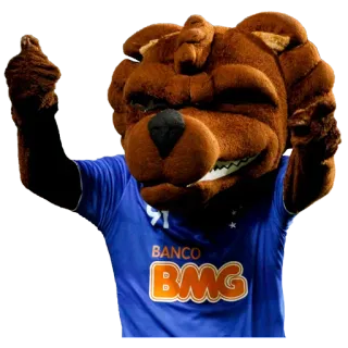 ⚽ maskot, jari tengah, gestur ofensif, beruang, biru, olahraga telegram sticker