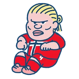 😊 Erling Haaland Football whatsapp sticker