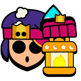 🍿 Willow Brawl Stars game, willow, character, brawl stars telegram sticker