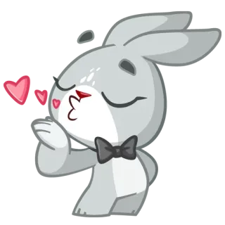 Boo the Bunny telegram stickers