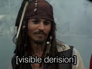 🤣 Jack Sparrow Pirates of the Caribbean visible derision pirates, Johnny Depp, drôle, mème, dérision whatsapp sticker
