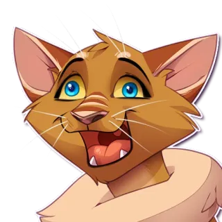 🤤 gato, animal, lindo, ilustración, dibujo animado, mascota, felino telegram sticker