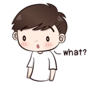 😯 what? desenho animado, surpreso, confuso, pergunta telegram sticker