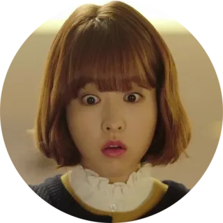 😲 coreano, actriz, sorprendida, linda, mujer telegram sticker