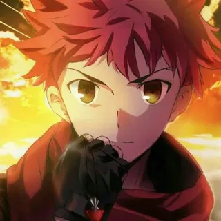 🌟 Anime, Manga, Postać, rude włosy, męski telegram sticker