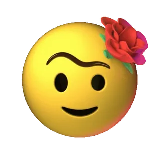 🌟 Frida Kahlo Emoji, Frida Kahlo, Bloem, Portret, Kunstenaar telegram sticker