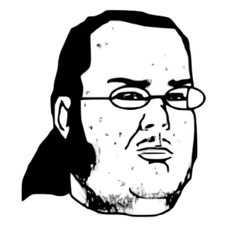 🤓 밈, 얼굴, 인터넷, 표정, 반응 telegram sticker