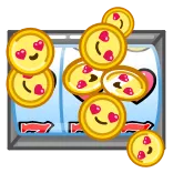 😍 casino, tragamonedas, juego de azar, monedas, premio mayor, suerte, juego telegram sticker