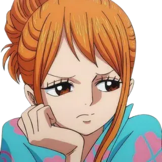 👑 Nami One Piece Anime, One Piece, Nami, Manga whatsapp sticker