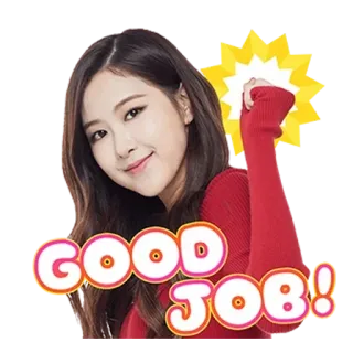 ✊️ GOOD JOB! gut gemacht, ermutigung, positiv, erfolg, glückwunsch, feier, leistung whatsapp sticker