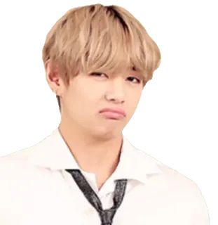 ☹️ V kpop, bts, v, taehyung, idol, cantante, artista telegram sticker