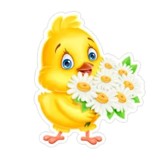 Пасхальный Цыплёночек telegram stickers