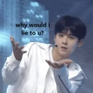 😂 why would i lie to u? telegram sticker