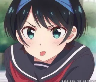 😝 Ruka Sarashina Rent-A-Girlfriend anime, girl, cute, Ruka Sarashina, Rent-A-Girlfriend, waifu, anime character telegram sticker