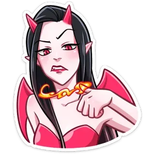 Дьяволица (@TgSticker) telegram stickers