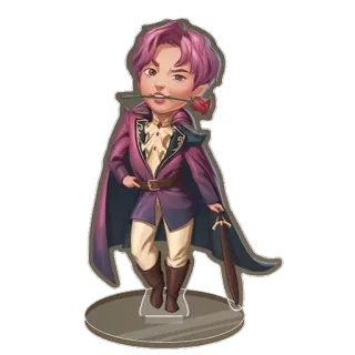🌹 Figur, Rose, Charakter, Illustration, Kunstwerk telegram sticker