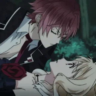 🍷 anime, romance, vampire, couple telegram sticker