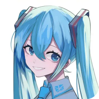 😁 Hatsune Miku Vocaloid telegram sticker