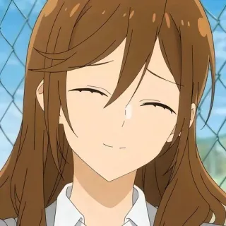 😊 Hori Kyouko Horimiya อนิเมะ, ยิ้ม, มีความสุข, น่ารัก, ผู้หญิง whatsapp sticker