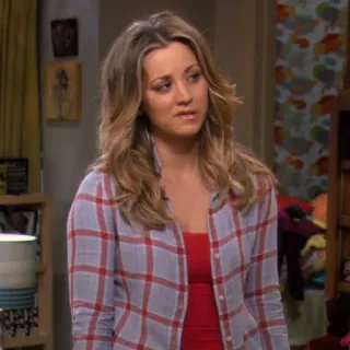 😒 Penny The Big Bang Theory Penny, Kaley Cuoco, The Big Bang Theory, sitcom, blonde, actress telegram sticker