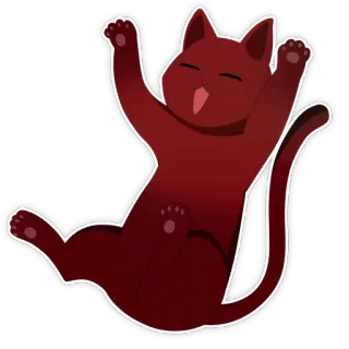😺 cat, animal, cute, sticker, playful, happy telegram sticker