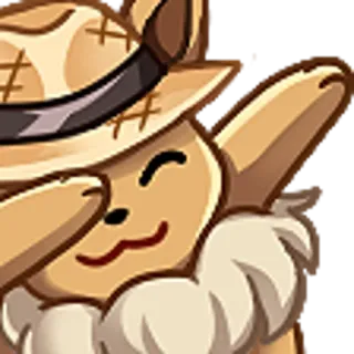 🤗 Eevee pokemon, eevee, dab, pegatina telegram sticker