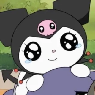 💕 Kuromi kuromi, sanrio, anime, dibujos animados, personaje, kawaii telegram sticker
