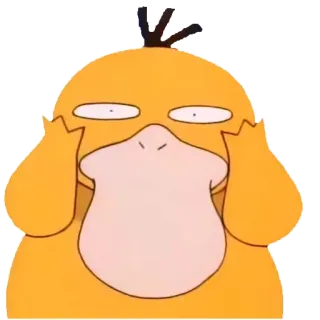 😑 Psyduck Pokemon Anime, Pokémon, Vịt, Vàng, Psyduck whatsapp sticker