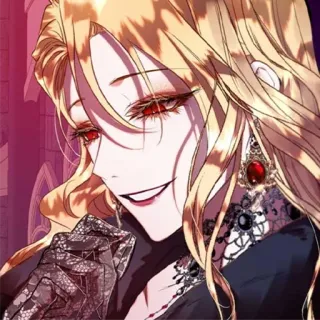🩸 Fantasy, Anime, Occhi rossi, Cattivo, Malvagio, Sorridendo telegram sticker