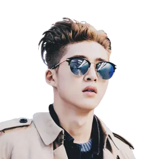 😎 đàn ông, kính râm, áo măng tô, người, thời trang, phong cách telegram sticker