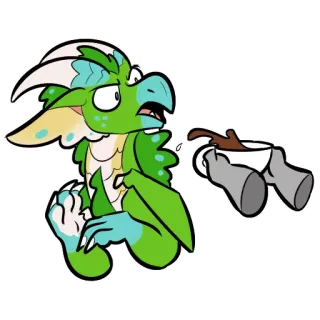 ☕ 龙, 咖啡, 紧张, 可爱, 卡通, 动物 telegram sticker