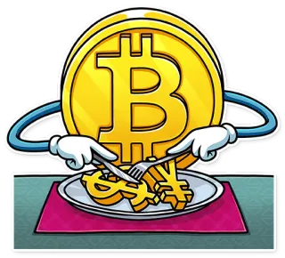 🤤 Bitcoin, Criptovaluta, Denaro, Dollaro, Yen, Finanza telegram sticker