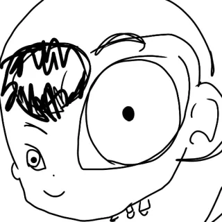 😜 dessin, cartoon, illustration, portrait, expression, croquis telegram sticker