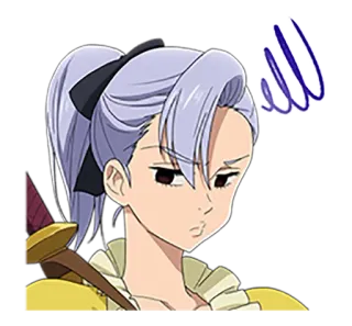 😒 Anime, Garota, Personagem, Expressão, Sticker whatsapp sticker