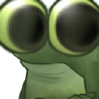 😂 カエル, 漫画, 面白い, 目 telegram sticker