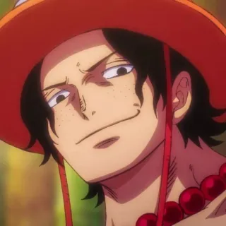 🙂 Portgas D. Ace One Piece Аниме, Персонаж, Мультфильм, One Piece, Портгас Д. Эйс telegram sticker