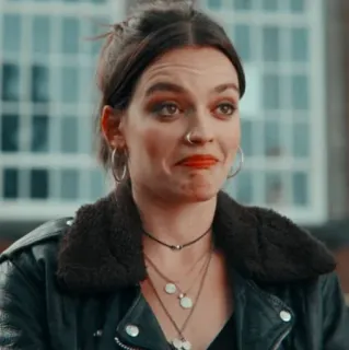 ✨ Maeve Wiley Sex Education 메이브 와일리, 오티스의 비밀 상담소, 넷플릭스, 캐릭터, TV 프로그램, 여자 telegram sticker