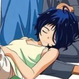 🌟 Anime, Durmiendo, Personaje, Descansando telegram sticker